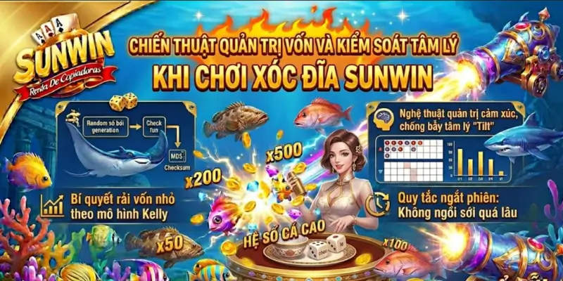 Chiến thuật quản trị vốn và kiểm soát tâm lý khi chơi Xóc Đĩa Sunwin