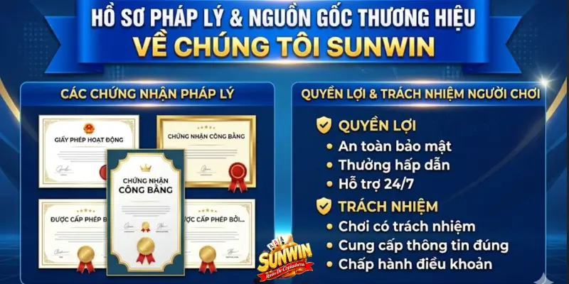 Hồ sơ pháp lý và nguồn gốc thương hiệu về chúng tôi Sunwin