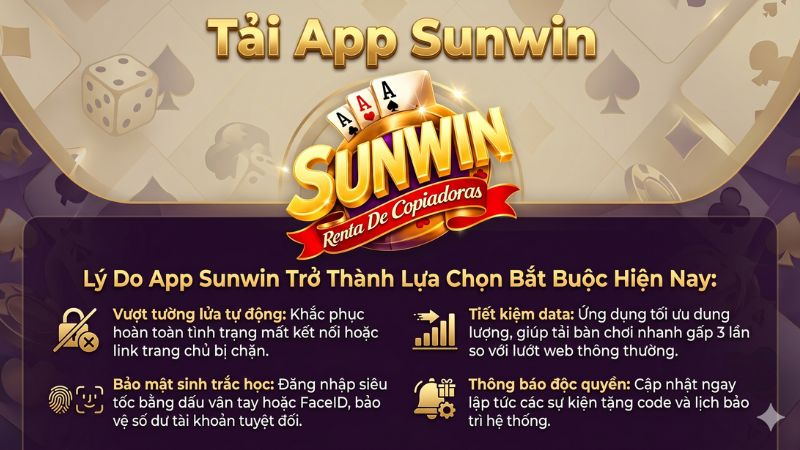 Giao diện ứng dụng Sunwin phiên bản nâng cấp mới nhất trên màn hình điện thoại