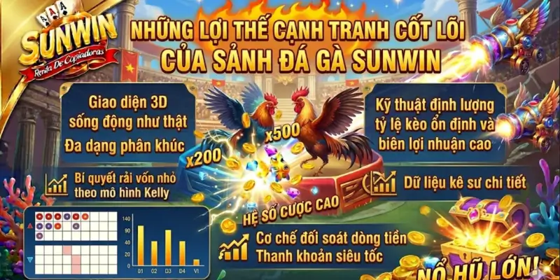 Những lợi thế cạnh tranh cốt lõi của sảnh đá gà Sunwin