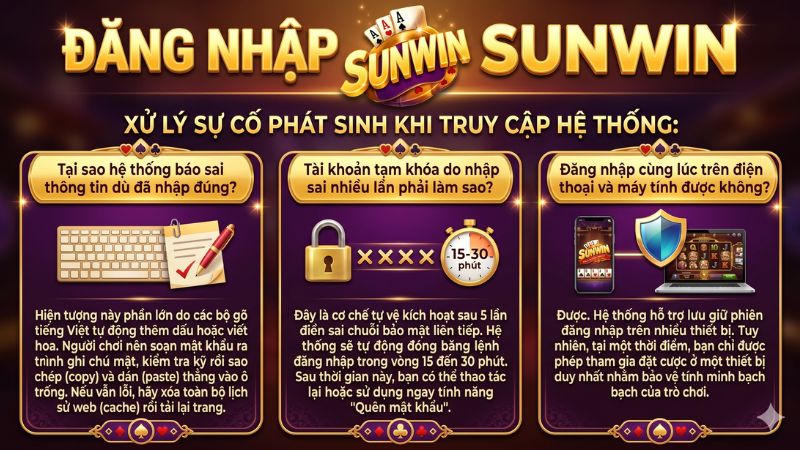 Xử Lý Sự Cố Phát Sinh Khi Đăng Nhập Sunwin Xử Lý Sự Cố Phát Sinh Khi Đăng Nhập Sunwin